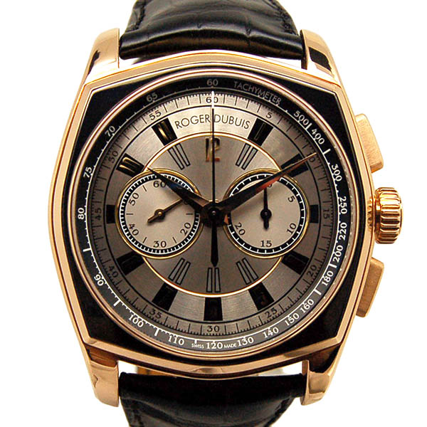 ロジェ・デュブイ　ROGER DUBUIS　モネガスク　マイクロローター　クロノグラフ　RDDBMG0004　ピンクゴールド　USED　中古