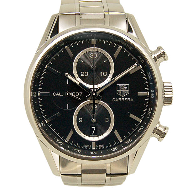タグホイヤー　TAG HEUER　カレラクロノ　キャリバー1887　CAR2110.BA0720　41mm　SS　ブラック　自動巻　USED　中古