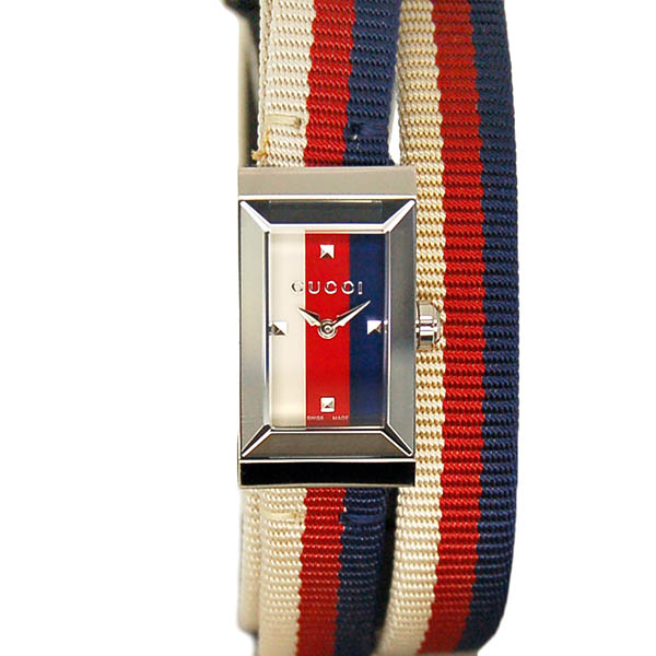 グッチ　GUCCI　Gフレーム　YA147502　25×14mm　クォーツ　ナイロンベルト　新品アウトレット