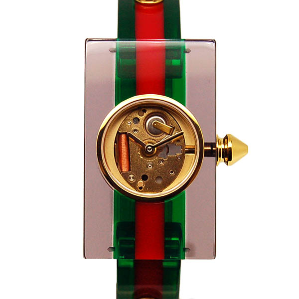 グッチ　GUCCI　ヴィンテージウェブ　YA143506　40×24mm　クォーツ　プレキシグラス　新品アウトレット