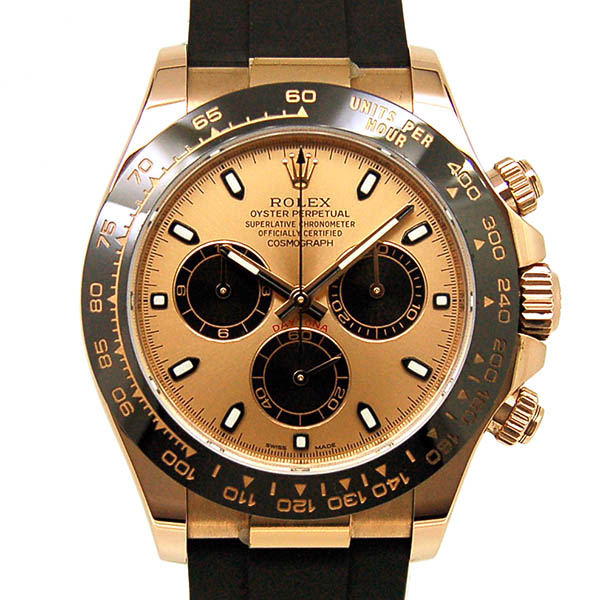 ロレックス　ROLEX　デイトナ　Ref.116515LN　K18ERG　セラミックベゼル　40mm　ラバーベルト　USED　中古
