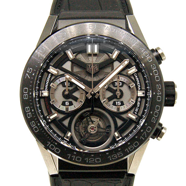 タグホイヤー　TAG HEUER　カレラ　ホイヤー02T　フライングトゥールビヨン　CAR5A8Y.FC6377　45mm　USED　中古　