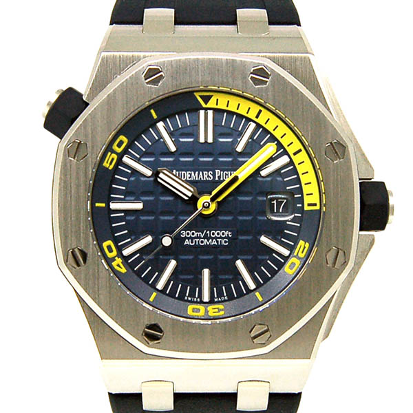 オーデマ・ピゲ　AUDEMARS PIGUET　ロイヤルオーク　オフショアダイバー　15710ST.OO.A027CA.01　ラバー　ブルー　ブティック限定　SS　42mm　USED　中古