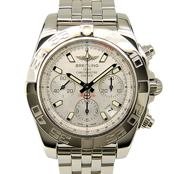 ブライトリング　BREITLING　クロノマット41　A014G11PA 　シルバー　SS　41mm　USED　中古