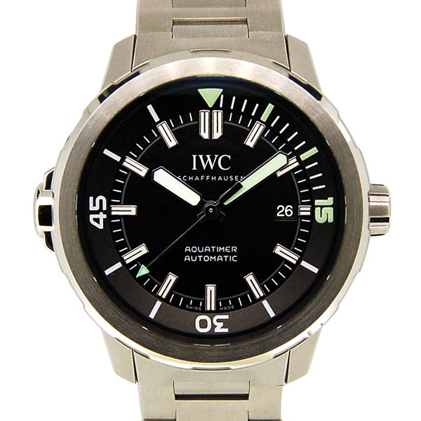 IWC　アクアタイマー　オートマチック　IW329002　SS　42mm　ブラック　USED　中古