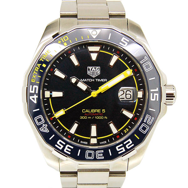 タグホイヤー　TAG HEUER　アクアレーサー キャリバー5 　WAY201H.BA0927　香川真司モデル　43mm　ブルー　日本400本限定　USED　中古