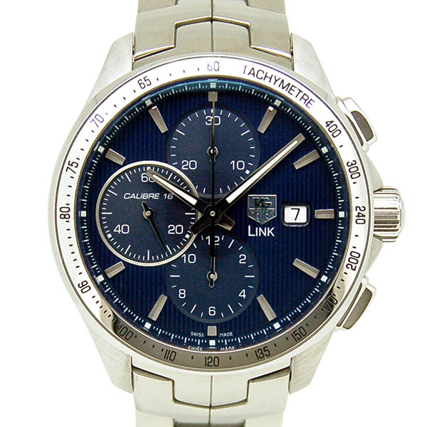 タグホイヤー　TAG HEUER　リンク　クロノグラフ　レオナルド・ディカプリオ　CAT2015.BA0952　ブルー　43mm　USED　中古