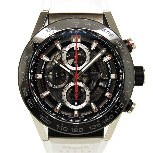 タグホイヤー　TAG HEUER　カレラ キャリバー ホイヤー01　CAR2A1Z.FT6051　45mm　ラバー　USED　中古