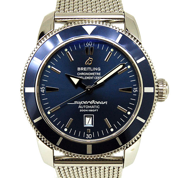 ブライトリング　BREITLING　スーパーオーシャンヘリテージ　46mm　A172C34OCA　ブルー　200m防水　USED　中古