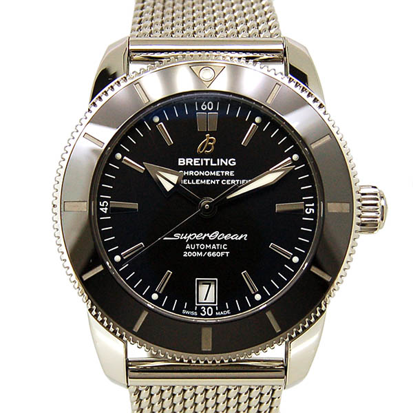ブライトリング　BREITLING　スーパーオーシャンヘリテージ2 42　A201B73OCA　42mm　ブラック　SS　USED　中古