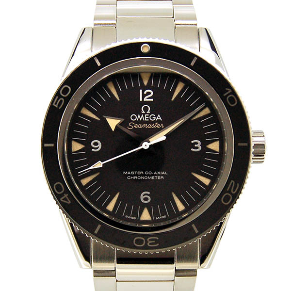 オメガ　OMEGA　シーマスター300　マスターコーアクシャル　233.30.41.21.01.001　SS　ブラック　41mm　USED　中古