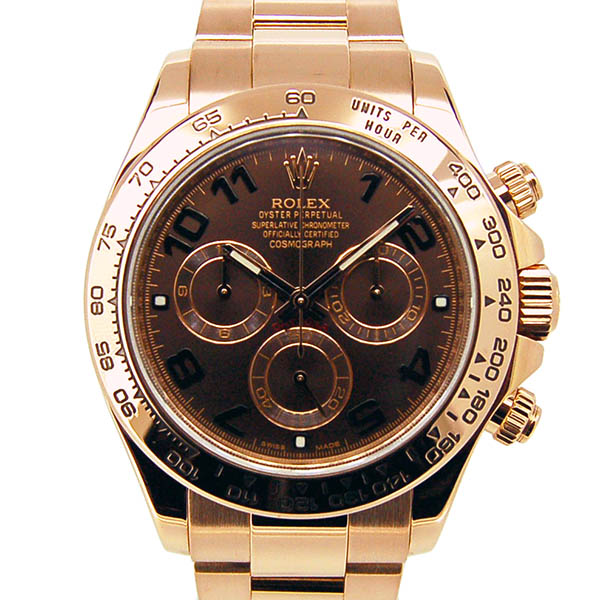 ロレックス　ROLEX　デイトナ　Ref.116505　エバーローズゴールド　チョコレートブラウン　ランダム番　USED　中古