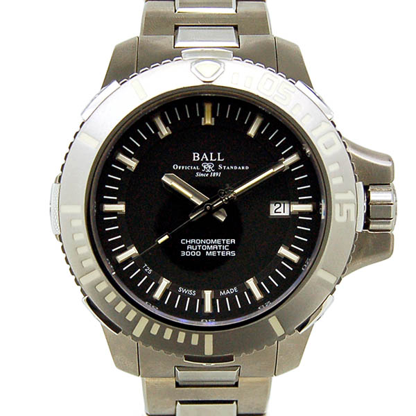 ボールウォッチ　BALL　エンジニアハイドロカーボン ディープクエスト ブラック DM3000A-SCJ-BK　チタン　USED　中古