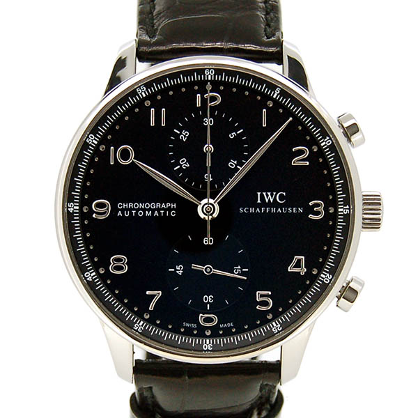 IWC　ポルトギーゼ　クロノグラフ　IW371447　ブラック　41mm　USED　中古