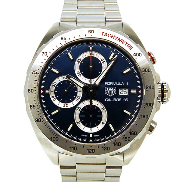 タグホイヤー　TAG HEUER　フォーミュラ1　クロノグラフ　CAZ2015.BA0876　ブルー　SS　44mm　USED　中古
