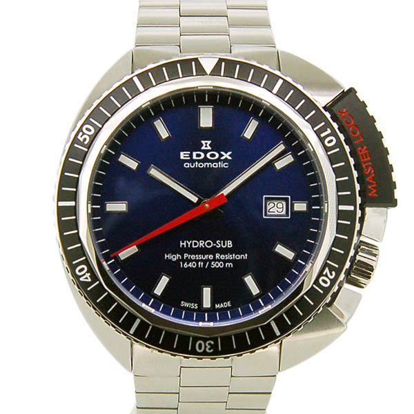 エドックス　EDOX　ハイドロサブ オートマティック　80301-3NM-BUIN　46mm　ブルー　USED　中古