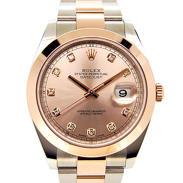 ロレックス　ROLEX　デイトジャスト41　126301G　サンダスト　10Pダイヤ　USED　中古