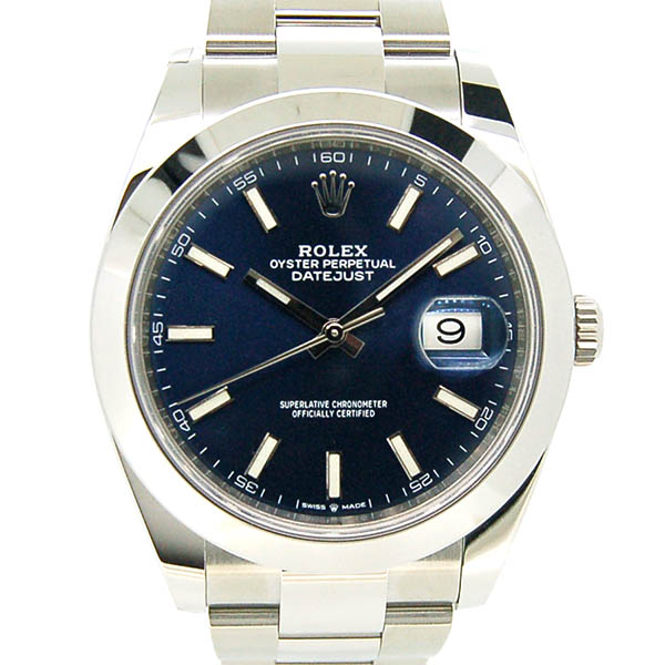 ロレックス　ROLEX　デイトジャスト41　126300　メンズ　ブルー　国内正規　未使用品