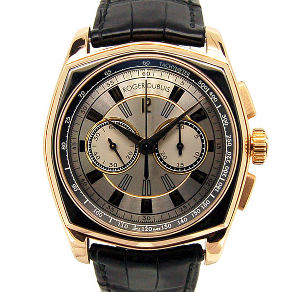ロジェ・デュブイ　ROGER DUBUIS　モネガスク　マイクロローター　クロノグラフ　RDDBMG0004　ピンクゴールド　USED　中古