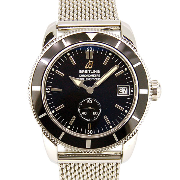 ブライトリング　BREITLING　スーパーオーシャンヘリテージ 38　A372B69OCA　ブラック　38mm　USED　中古