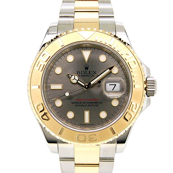 ロレックス　ROLEX　ヨットマスター　Ref.16623　18KYG×SS　グレー　自動巻　40mm　ランダム番　USED　中古