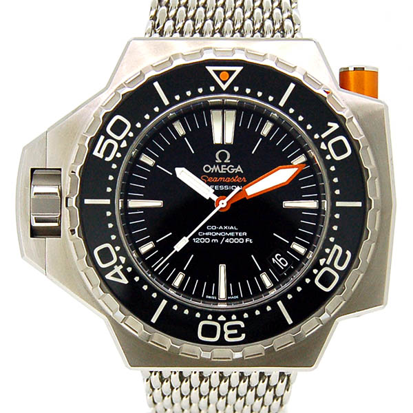 オメガ　OMEGA　シーマスター　プロプロフ1200　224.30.55.21.01.001　ブラック　SS　55×48mm　USED　中古