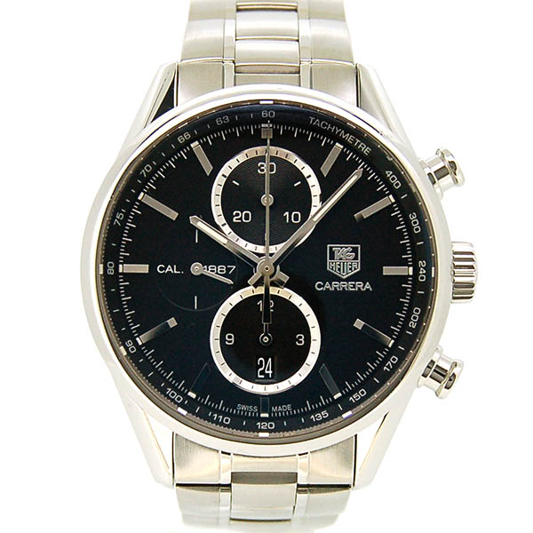 タグホイヤー　TAG HEUER　カレラクロノ　キャリバー1887　CAR2110.BA0724　41mm　SS　ブラック　自動巻　USED　中古