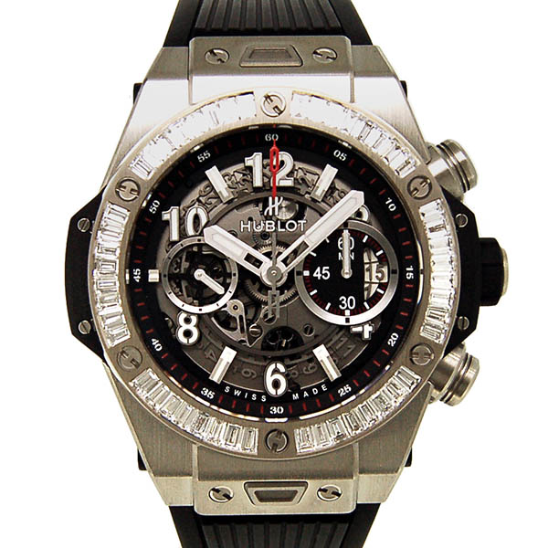 ウブロ　HUBLOT　ビッグバン ウニコ チタニウム バケットダイヤベゼル　411.NX.1170.RX.1904　45mm　チタン　未使用品