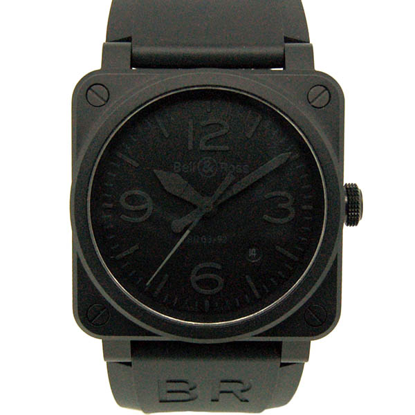 ベル＆ロス　BELL＆ROSS　BR03-92-PHANTOM　ファントム　セラミック　ラバーベルト　42mm　未使用品