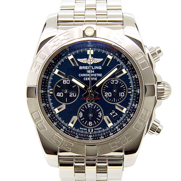 ブライトリング　BREITLING　クロノマット44　A012C89PA　ブラックアイブルー　SS　44mm　USED　中古