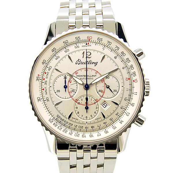 ブライトリング　BREITLING　モンブリラン38 ジャパンエディション　A400G89NP　38mm　シルバー　日本限定　USED　中古