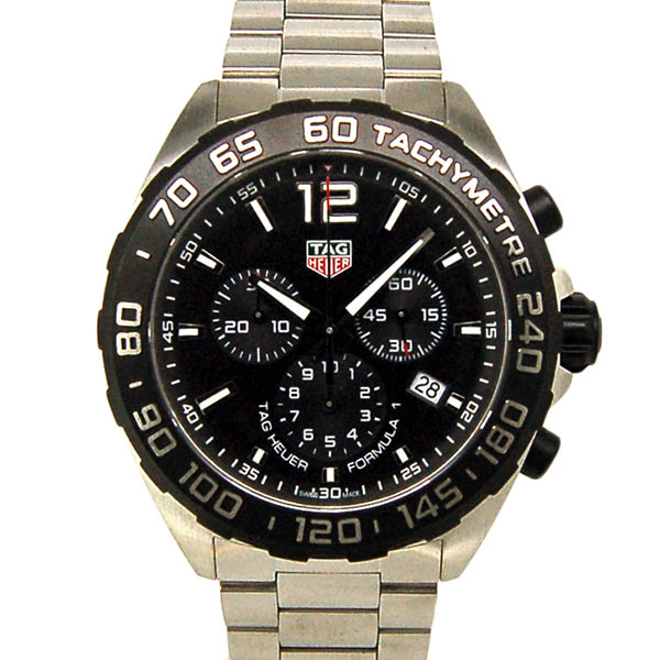 タグホイヤー　TAG HEUER　フォーミュラ1　クロノグラフ　CAZ1010.BA0842　クォーツ　ブラック　USED　中古