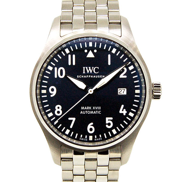 IWC　パイロットウォッチ　マーク18　プティ・プランス　IW327004　ブルー　40mm　USED　中古