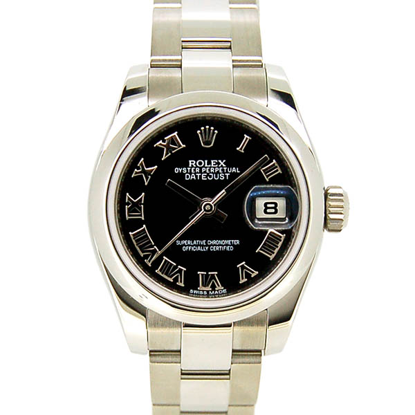 ロレックス　ROLEX　デイトジャスト　Ref.179160　ブラックローマ　SS　26mm　ランダム番　国内正規品　未使用品