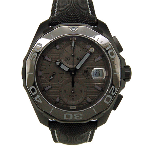 タグホイヤー　TAG HEUER　アクアレーサー クロノグラフ ブラックファントム　CAY218B.FC6370　43mm　USED　中古