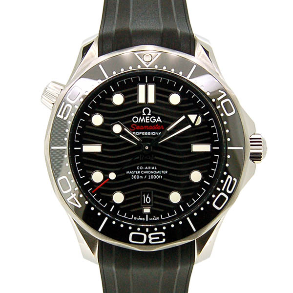 オメガ　OMEGA　シーマスター300　コーアクシャル　マスタークロノメーター　210.32.42.20.01.001　ブラック　ラバー　未使用品