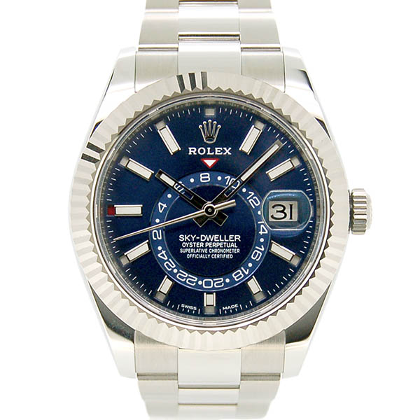 ロレックス　ROLEX　スカイドゥエラー　326934　ブルー　国内正規品　新品同様　USED　中古