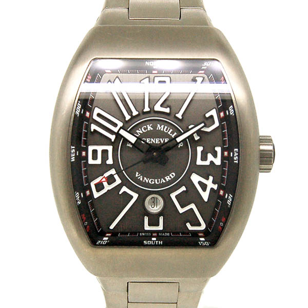 フランクミュラー　FRANCK MULLER　ヴァンガード　V45 SCDT TTBRNR　グレー　メンズ　チタン　自動巻　USED　中古