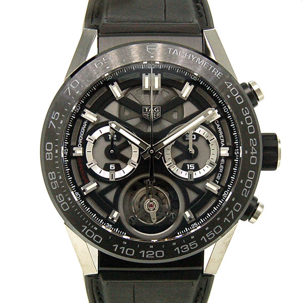 タグホイヤー　TAG HEUER　カレラ　ホイヤー02T　フライングトゥールビヨン　CAR5A8Y.FC6377　45mm　USED　中古　