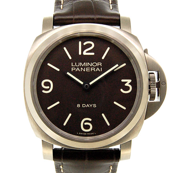 パネライ　PANERAI　ルミノールベース　8デイズ　チタニオ　PAM00562　チタン　44mm　手巻き　ブラウン　USED　中古