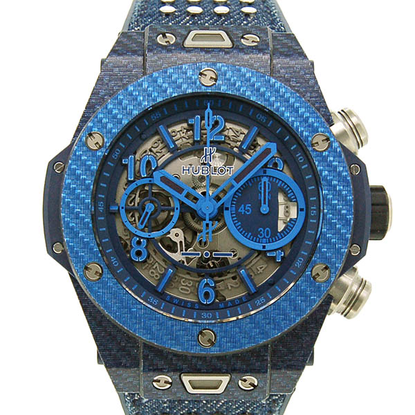 ウブロ　HUBLOT　ビッグバン　ウニコ　イタリアインディペンデント　ブルー　411.YL.5190.NR.ITI15　世界500本限定　45mm　USED　中古