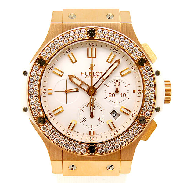 ウブロ　HUBLOT　ビッグバンエボリューション ポルトチェルボ ベゼルダイヤ　301.PE.2180.RW.1104　44mm　USED　中古