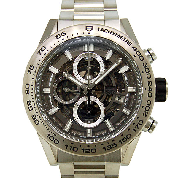 タグホイヤー　TAG HEUER　カレラ クロノグラフ キャリバー ホイヤー01 グレーファントム　CAR2A8A.BF0707　チタン　45mm　USED　中古