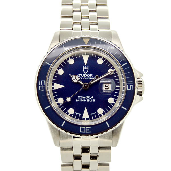 チューダー(チュードル) TUDOR プリンスデイト ミニサブ 94400 SS ブルー アンティーク 33mm USED 中古