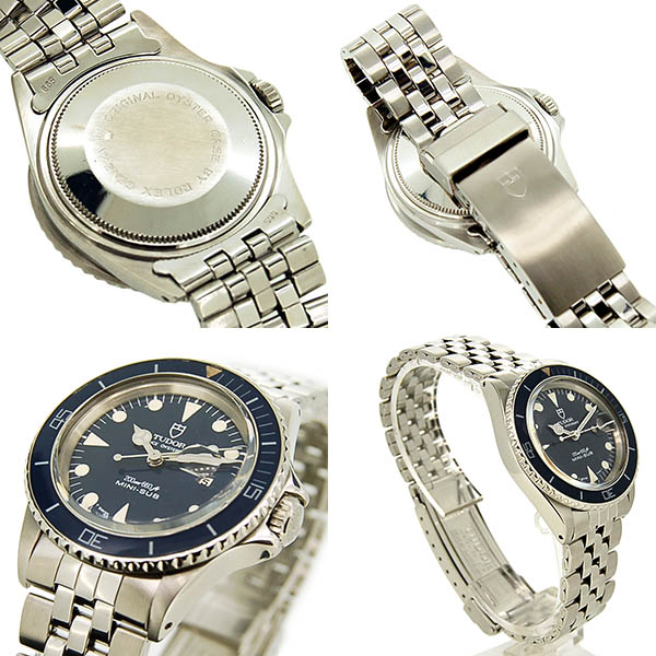 チューダー(チュードル) TUDOR プリンスデイト ミニサブ 94400 SS ブルー アンティーク 33mm USED 中古