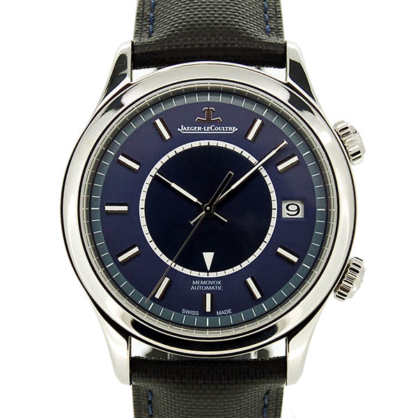 ジャガールクルト　Jaeger LeCoultre　マスターメモボックス　Q141848J　ブルー　SS　40mm　アラーム　ブティック500本限定　USED　中古