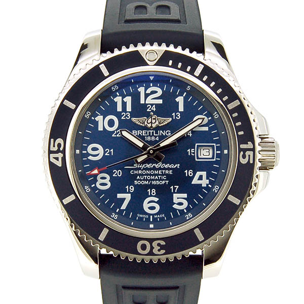 ブライトリング　BREITLING　スーパーオーシャン2 42　A182C15VRC　ブルー　42mm　USED　中古
