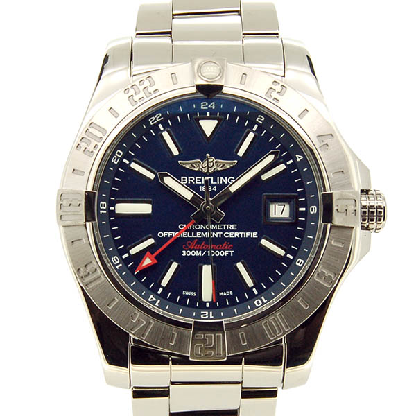 ブライトリング　BREITLING　アベンジャー2　GMT　A329C72PSS　43mm　SS　ブルー　USED　中古