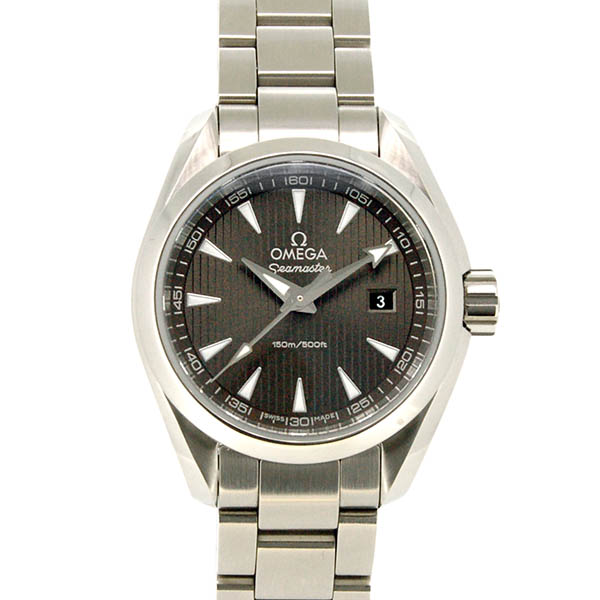 オメガ　OMEGA　シーマスター アクアテラ　231.10.30.60.06.001　グレータペストリー　レディース　クォーツ　30mm　USED　中古