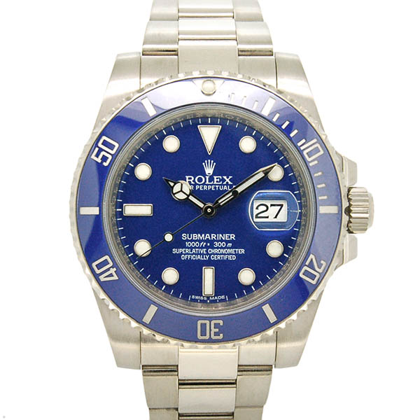 ロレックス　ROLEX　サブマリーナデイト　116619LB　18KWG　ブルー　40mm　ランダム番　USED　中古
